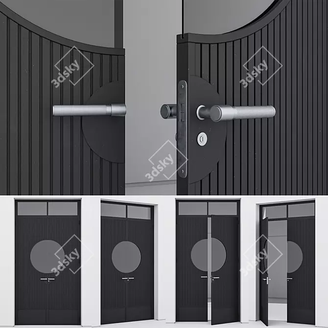 Corona Aluminium Door 3D Model 3D model image 3