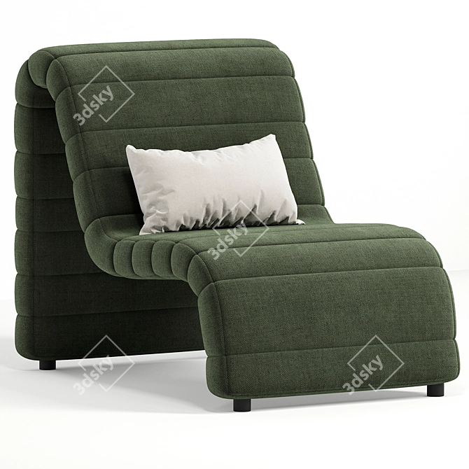 Zurich Occasional Chair: Modern Elegance 3D model image 2