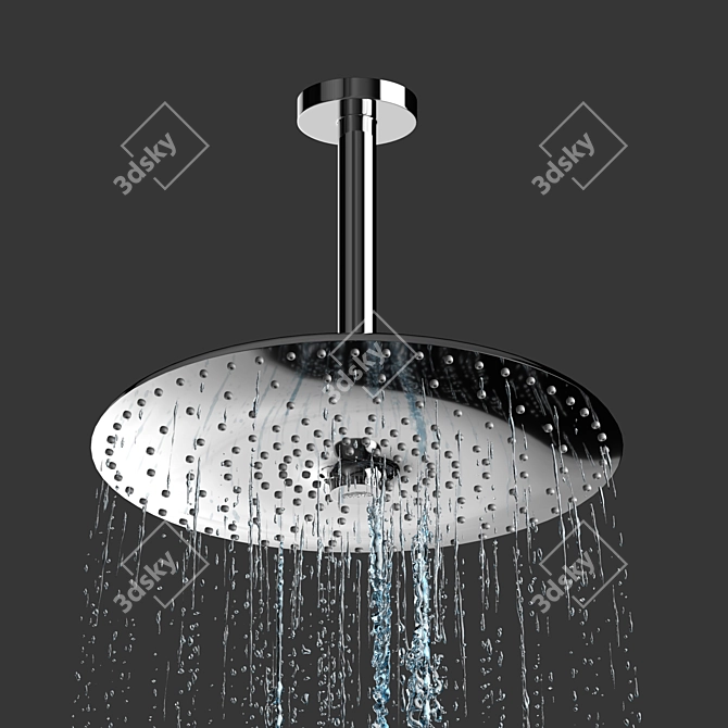 Grohe Wall-Mounted Shower Set 3D model image 2