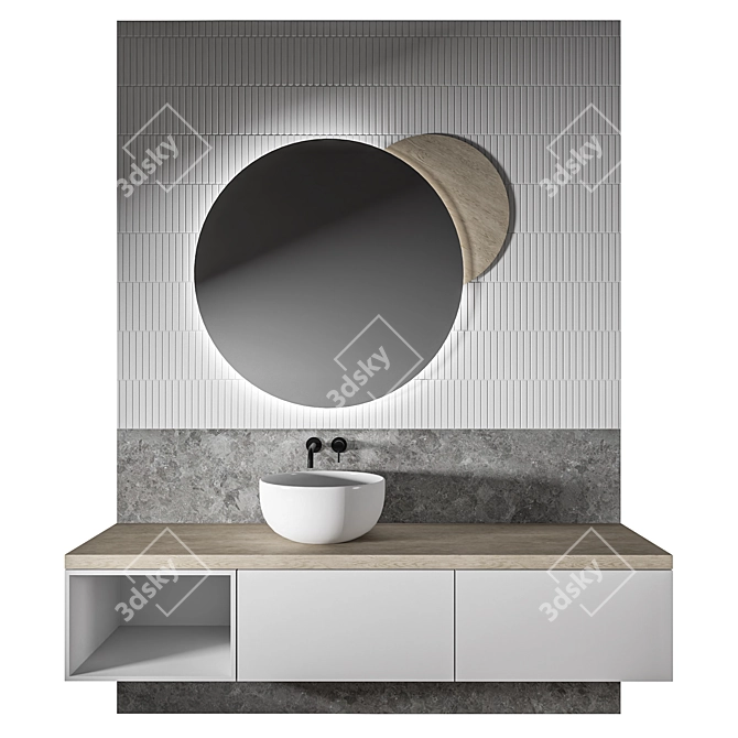 Luxury Bathroom 3D Model Kit 3D model image 1