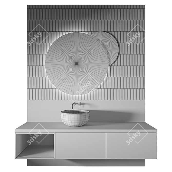 Luxury Bathroom 3D Model Kit 3D model image 2