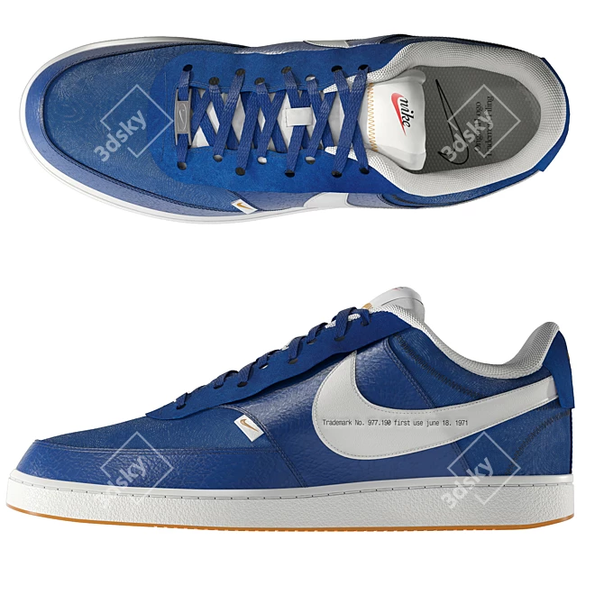 Nike Court Vision 3D Model 3D model image 9