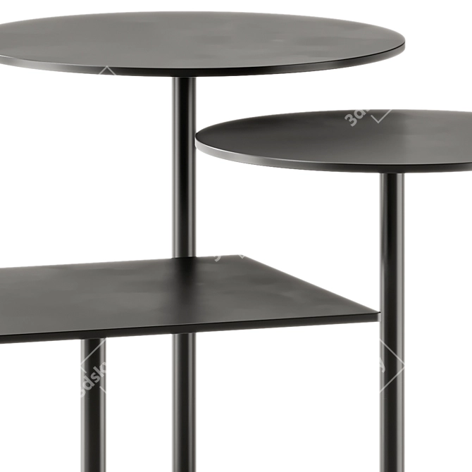 Muuto Still Cafe Table Set 3D model image 3