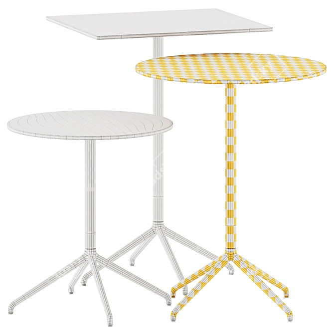 Muuto Still Cafe Table Set 3D model image 6