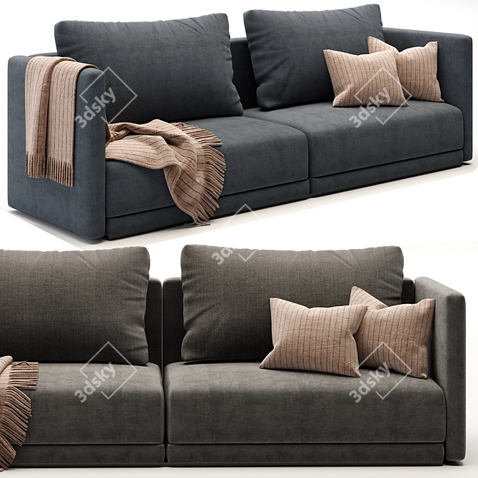 Blanche Katarina 2-Seat Sofa 3D model image 3