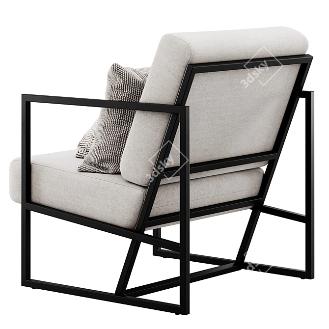 Metal Frame Lounge Chair by Gap 3D model image 3