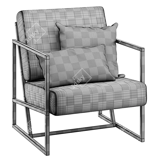 Metal Frame Lounge Chair by Gap 3D model image 6