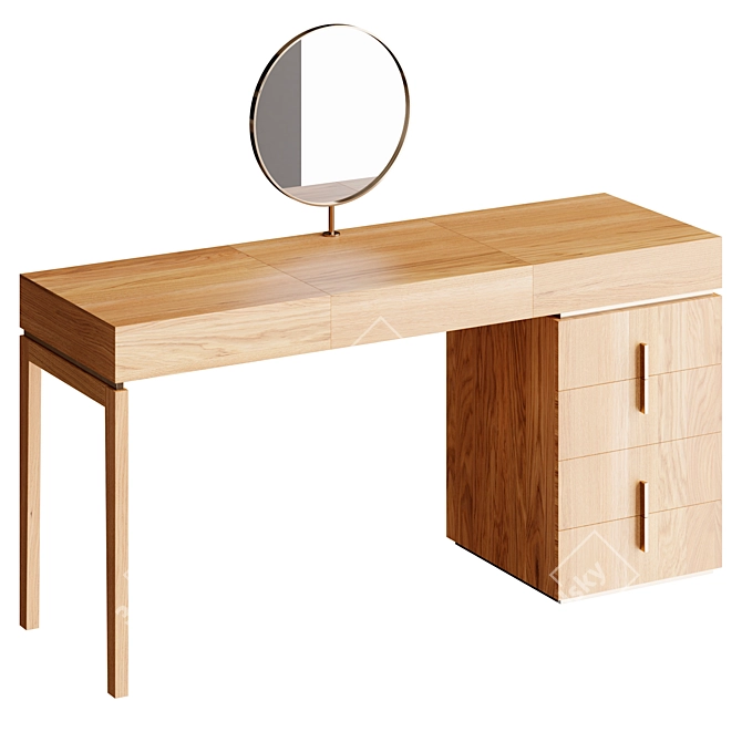 Elegant Vanity Table for Beauty 3D model image 2