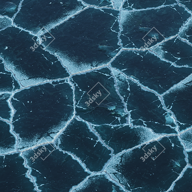 Arctic Ice Texture Pack 3D model image 4