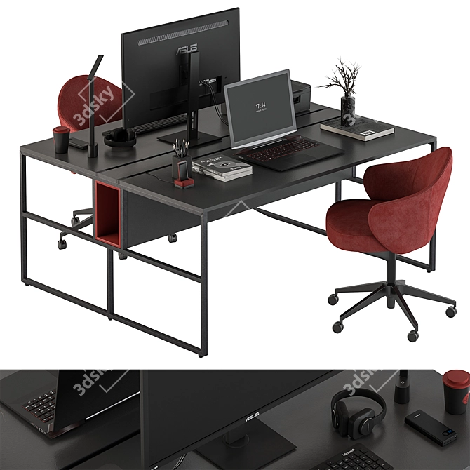 Workplace Essentials Kit - Desk Set 3D model image 1