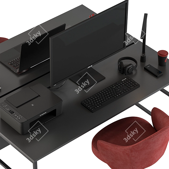 Workplace Essentials Kit - Desk Set 3D model image 3