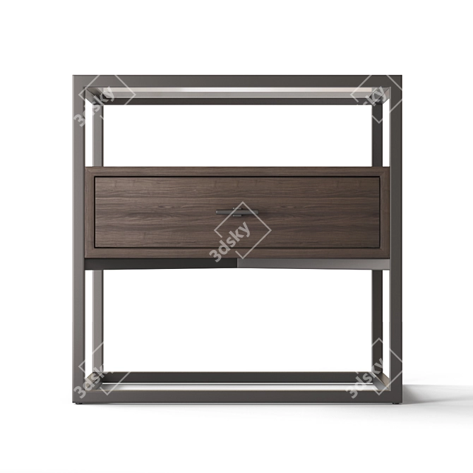  Sleek Bedside Table Tales 3D model image 2