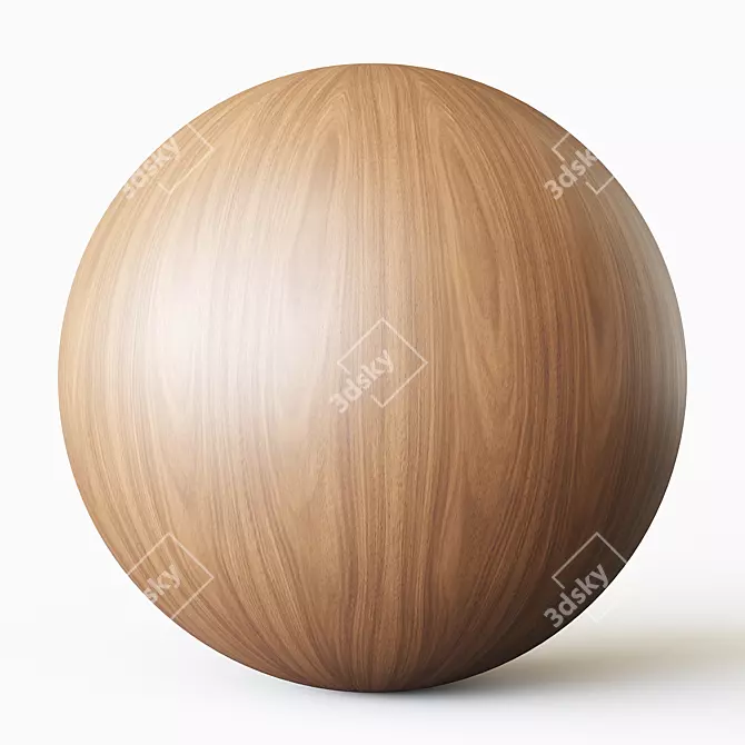 Walnut Wood Texture Seamless 6 Colors 3D model image 5