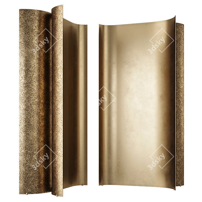 Illuminated Metal Partition Monolite De Castelli 3D model image 1