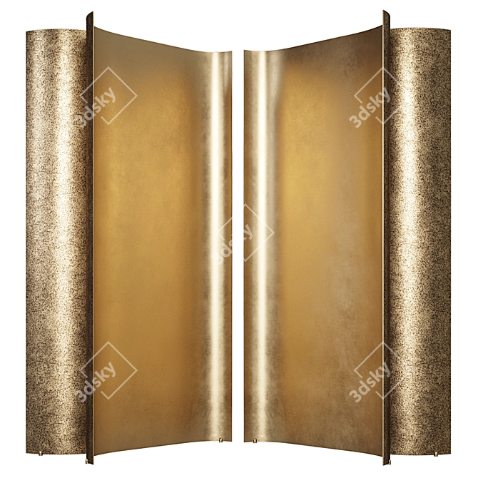 Illuminated Metal Partition Monolite De Castelli 3D model image 3