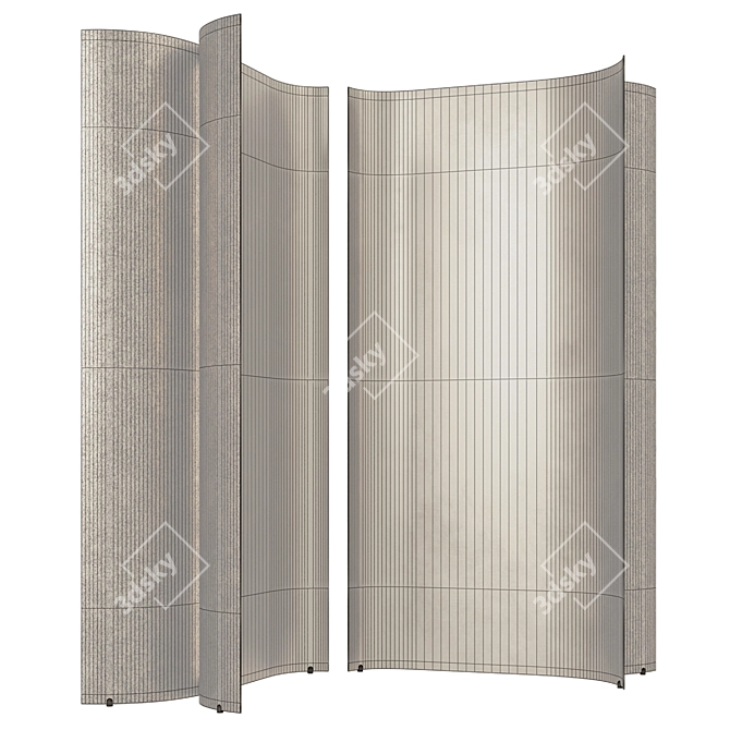 Illuminated Metal Partition Monolite De Castelli 3D model image 5