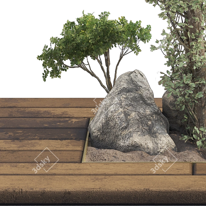  Garden Tree and Bush 132 3D model image 8