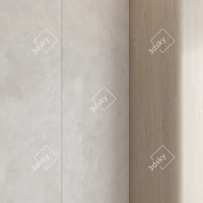 Elegant 3D Wall Panel Set 3D model image 6