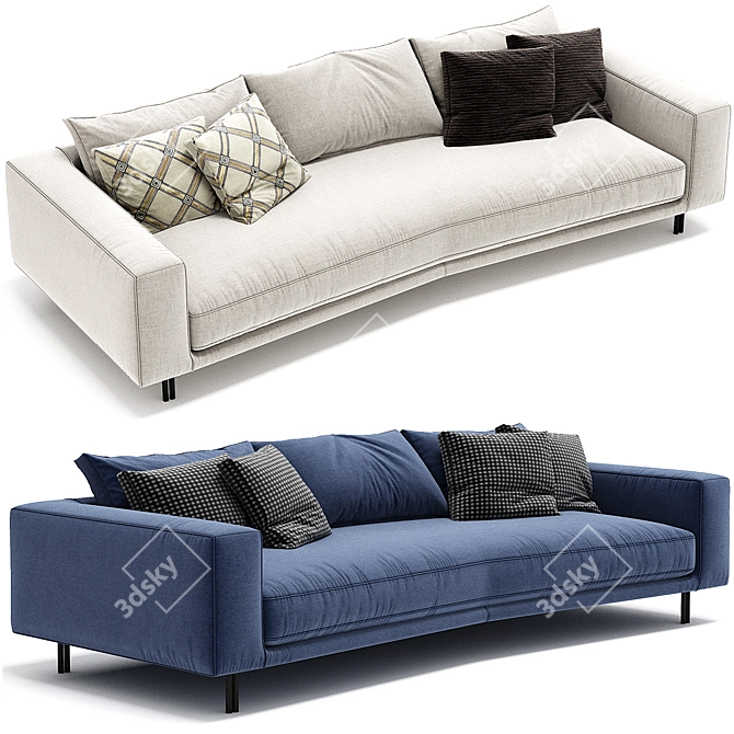 Modular Inno Erba Italia Sofa 3D model image 1