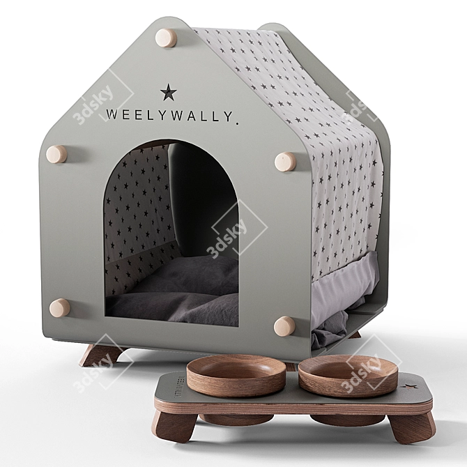 Luxury Pet Furniture Set 3D model image 1