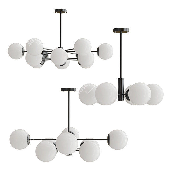 Sleek Modern BALLS Lighting Collection 3D model image 1