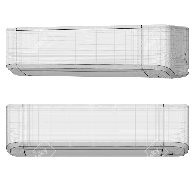 Mitsubishi-Heavy Split Conditioner 3DMax Model 3D model image 2