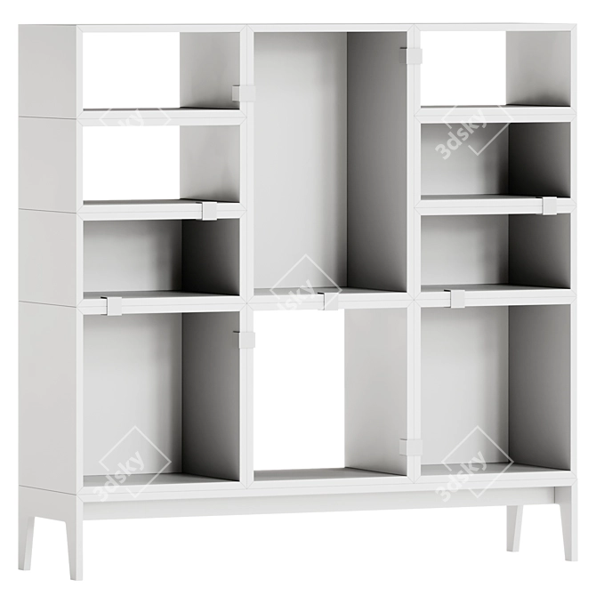 Modular Storage System, 4 Configurations 3D model image 1