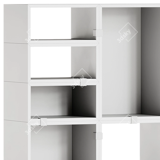 Modular Storage System, 4 Configurations 3D model image 3