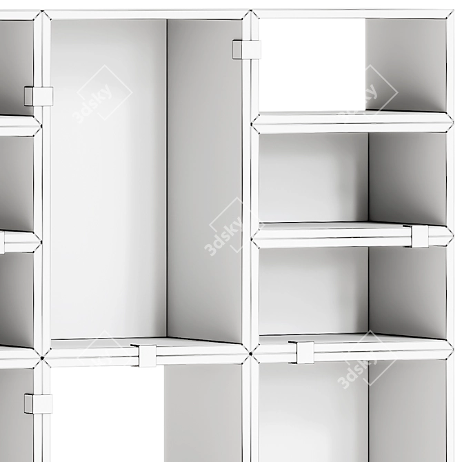 Modular Storage System, 4 Configurations 3D model image 7