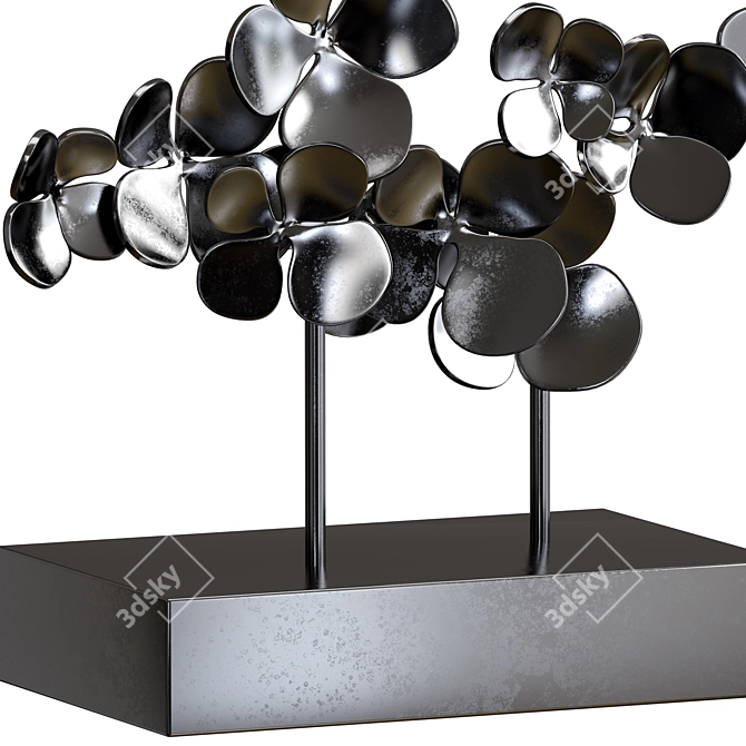 Floral Acrylic Art Display 3D model image 6