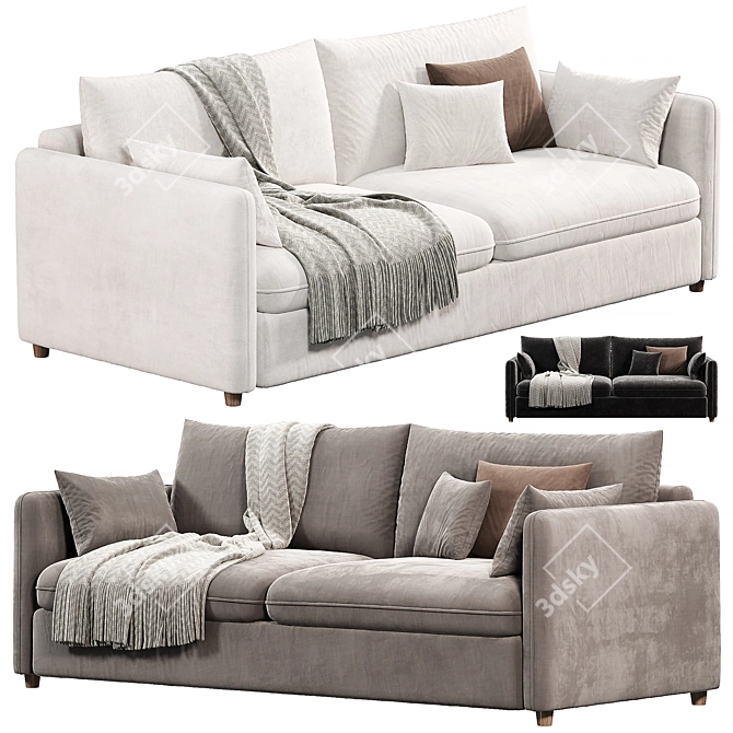 Modern Tranquil Mons Sofa Set 3D model image 1