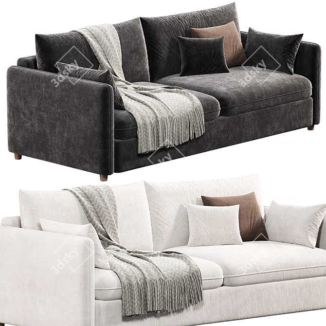 Modern Tranquil Mons Sofa Set 3D model image 2