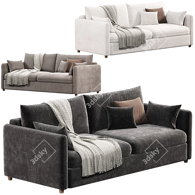 Modern Tranquil Mons Sofa Set 3D model image 4