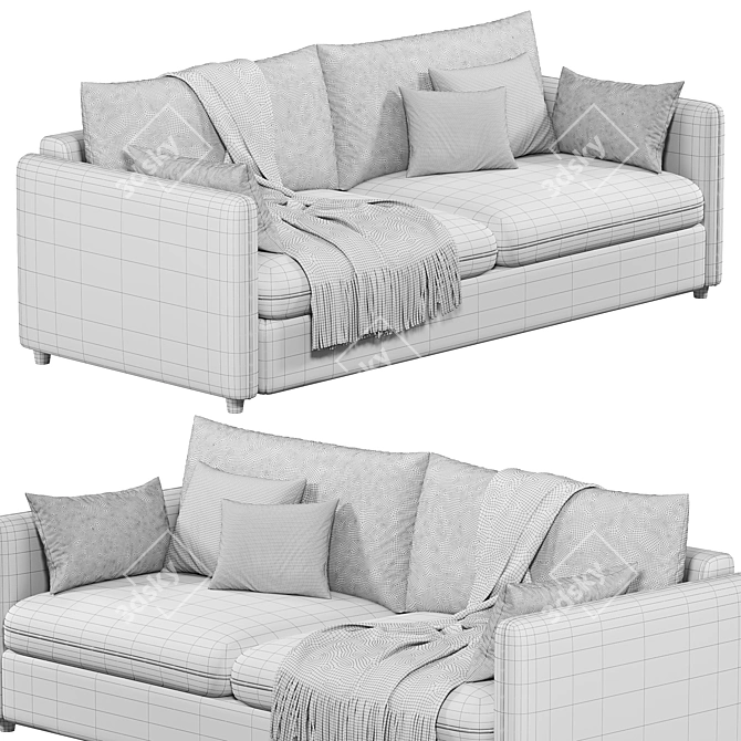 Modern Tranquil Mons Sofa Set 3D model image 5