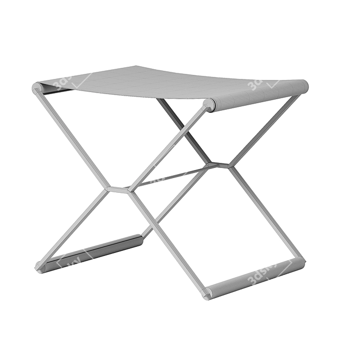 Minimalist Folding James Stool 3D model image 4