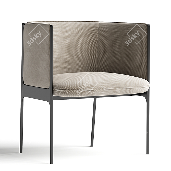 Modern 3D Model Dining Chair 3D model image 1