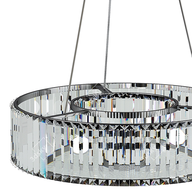 Modern Crystal Pendant Light 3D model image 2