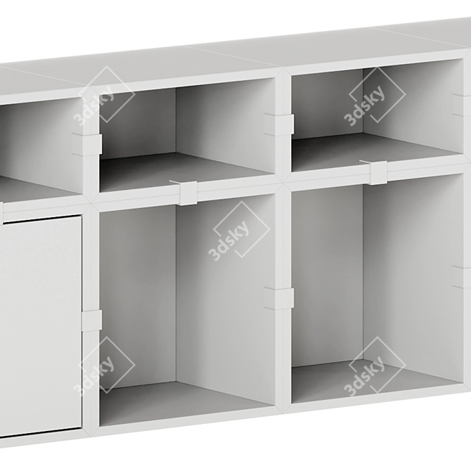 Modular Muuto Stacked Storage System 3D model image 3