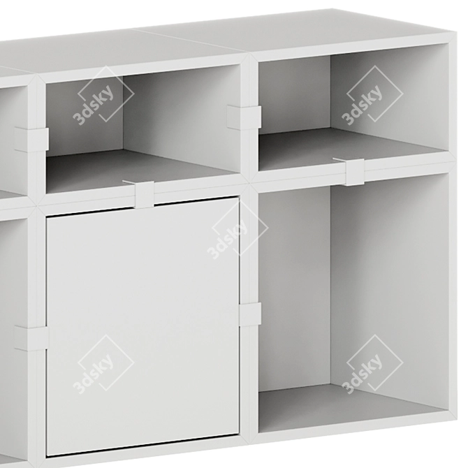 Modular Muuto Stacked Storage System 3D model image 5