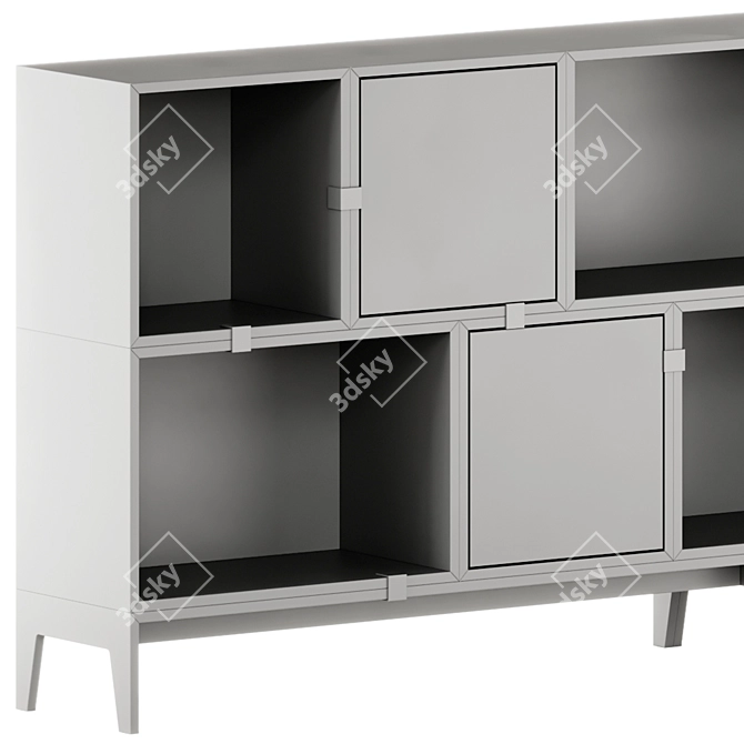 Modular Muuto Stacked Storage System 3D model image 9