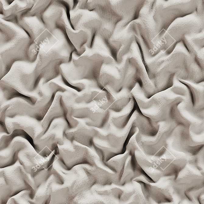 Wall Draped Decor Panel 3D model image 2