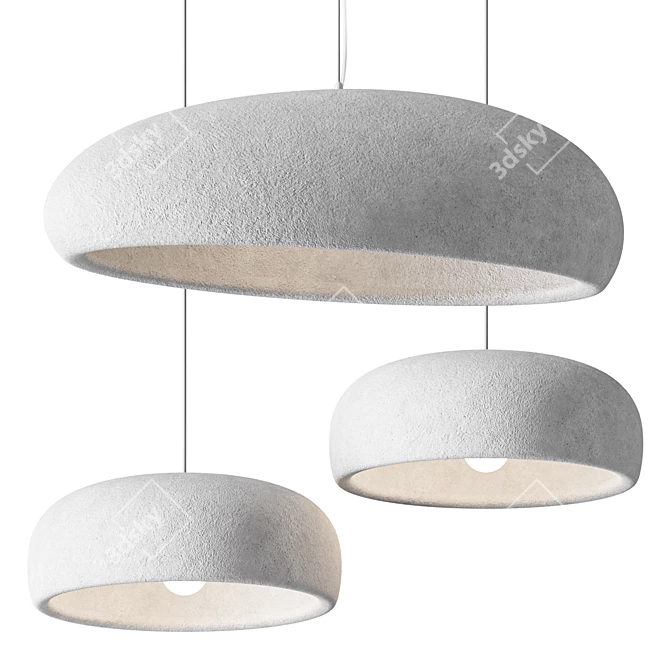 Globular Clouds Pendant Light 3D model image 1