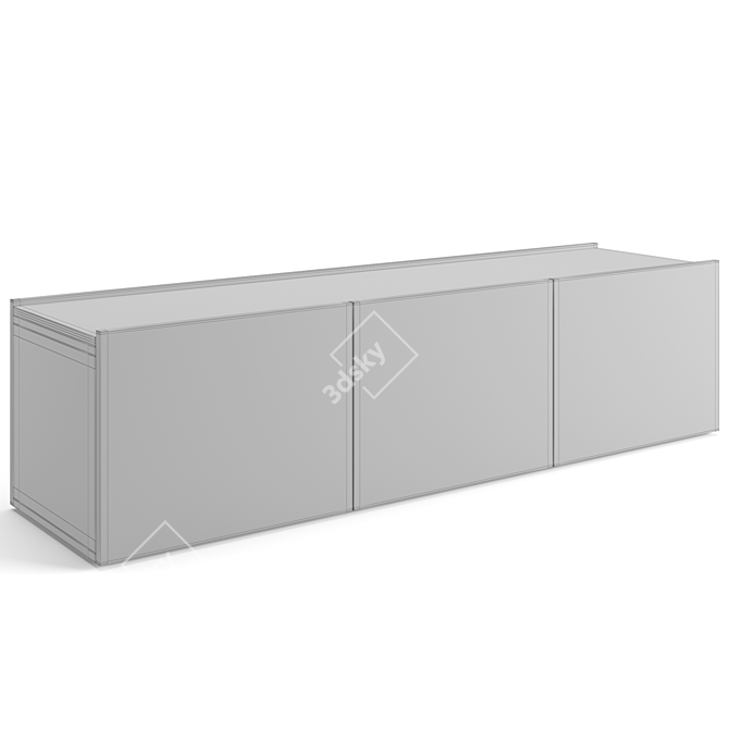 Contemporary Misuraemme Square Sideboard 3D model image 7