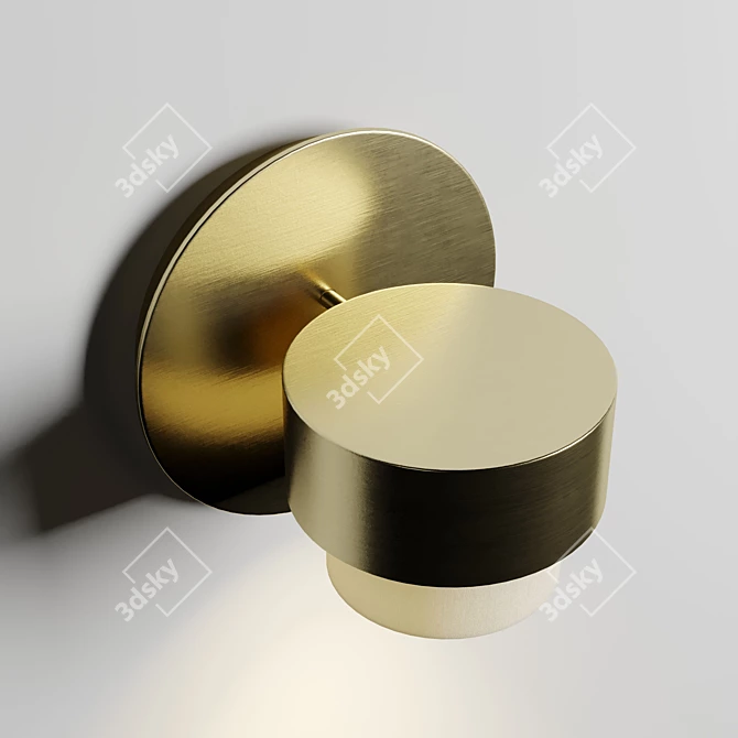 Adjustable Metal Wall Lamp Luxcambra 3D model image 4