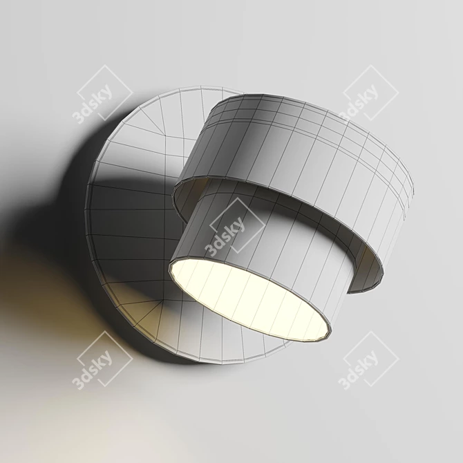 Adjustable Metal Wall Lamp Luxcambra 3D model image 5