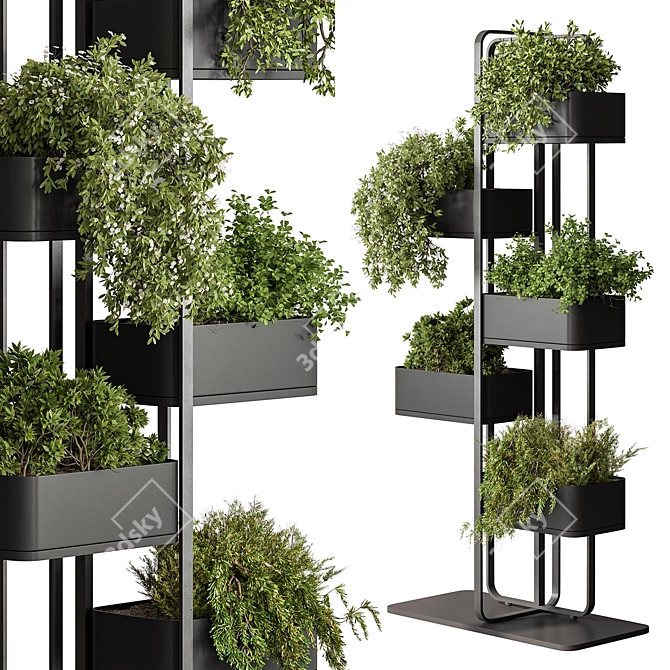 530 Indoor Plant Stand 3D model image 3