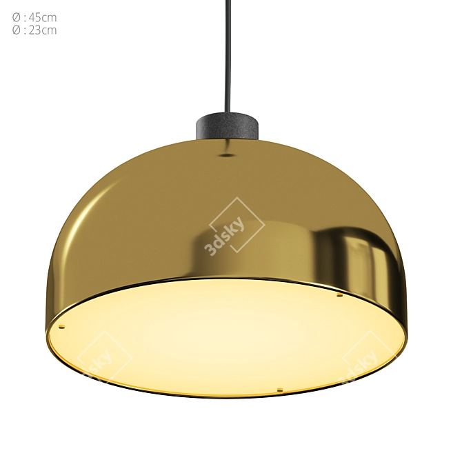 Grant Pendant, Adjustable Lighting Options 3D model image 1