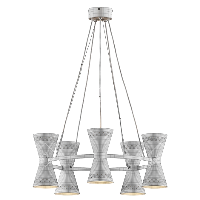 Minimalist Menu Collector Chandelier 3D model image 6