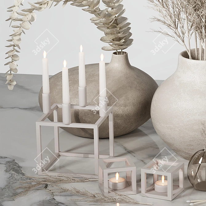 Natural Harmony Decor Set 3D model image 5