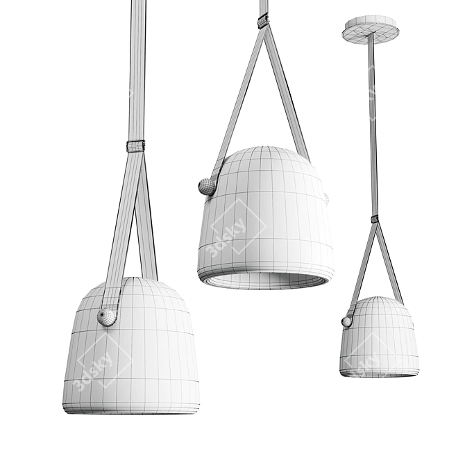 Contemporary LED Pendant Light 3D model image 4